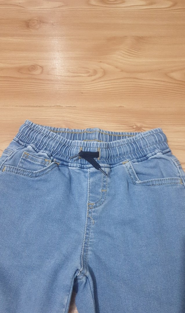 Mavi Erkek Çocuk Kot Şort Rahat Kesim - Görsel 4