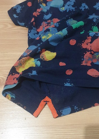 Erkek Çocuk Çok Renkli Batik Desenli Polo Tişört - Görsel 8