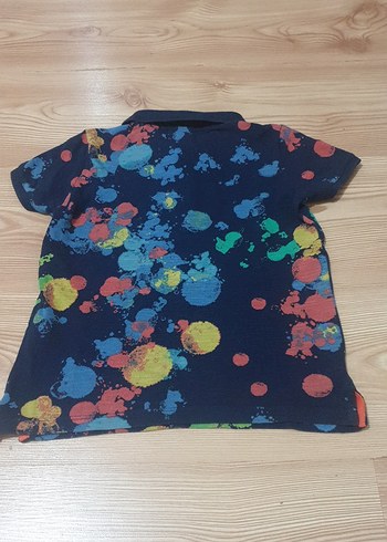 Erkek Çocuk Çok Renkli Batik Desenli Polo Tişört - Görsel 6