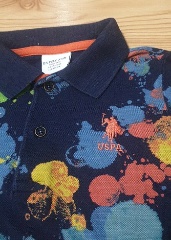 Erkek Çocuk Çok Renkli Batik Desenli Polo Tişört - Görsel 2