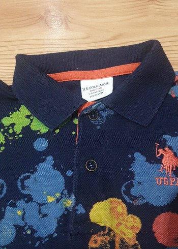 Erkek Çocuk Çok Renkli Batik Desenli Polo Tişört - Görsel 3