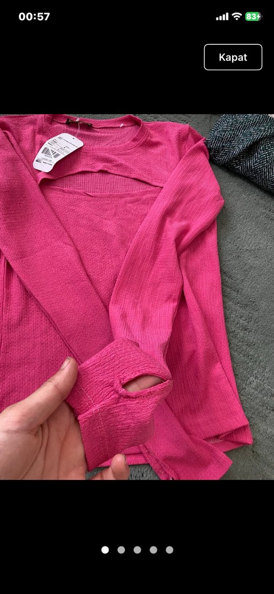 Parmaktan gecırmelı göğüs kısmı dekoltelı sıfır ürünler - Görsel 3