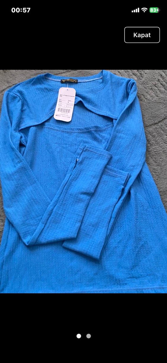 Parmaktan gecırmelı göğüs kısmı dekoltelı sıfır ürünler - Görsel 5