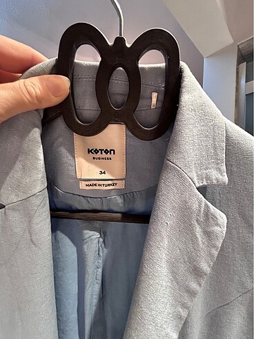 Koton keten blazer ceket - Görsel 2