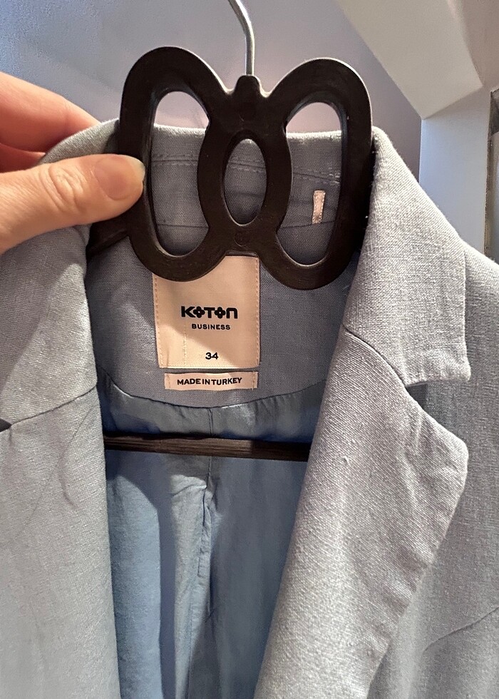 Koton keten blazer ceket - Görsel 2