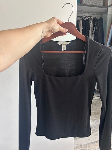 H&M Sandık yaka bluz