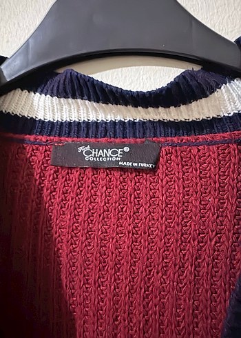 Bordo V Yaka Triko Kadın Kazak - Görsel 2
