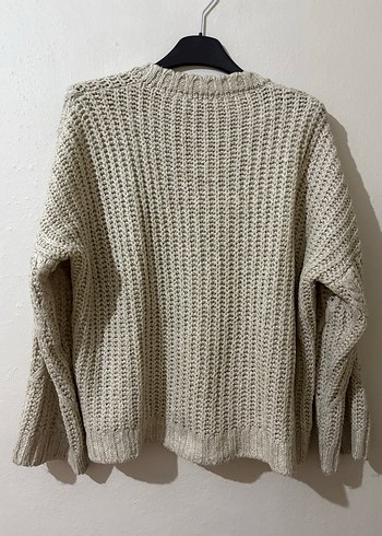 Bej Örgü Kadın Kazak - Görsel 4