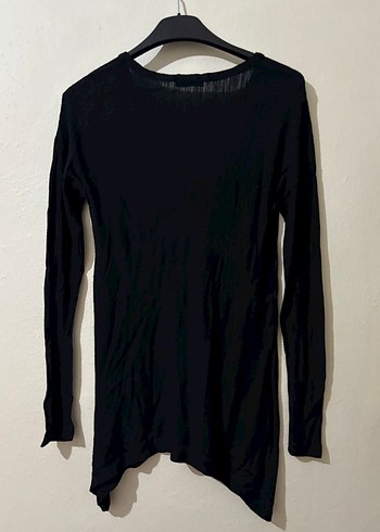 Siyah Uzun Kollu Basic Kadın Triko - Görsel 3