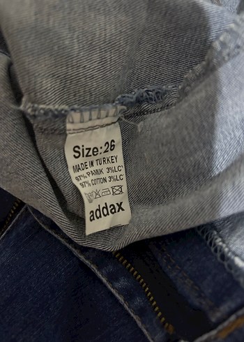 Kadın Mavi Mini Denim Şort - Görsel 3