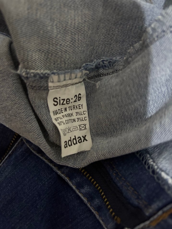 Kadın Mavi Mini Denim Şort - Görsel 3