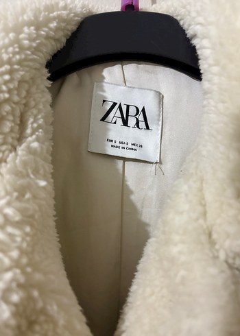 Kadın Beyaz Midi Peluş Kaban - Görsel 3