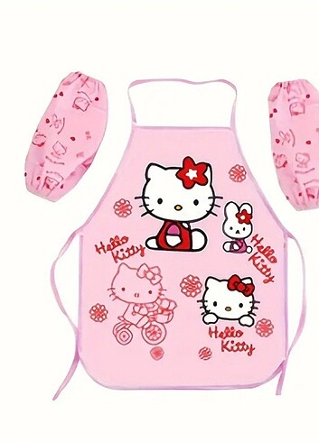 Diğer Hello kitty kolluklu boyama önlüğü