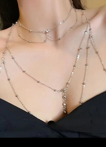 Göğüs vücut zinciri kolyesi - Görsel 6