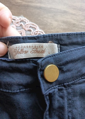 Düğmeli Lacivert Mini Etek - Görsel 3