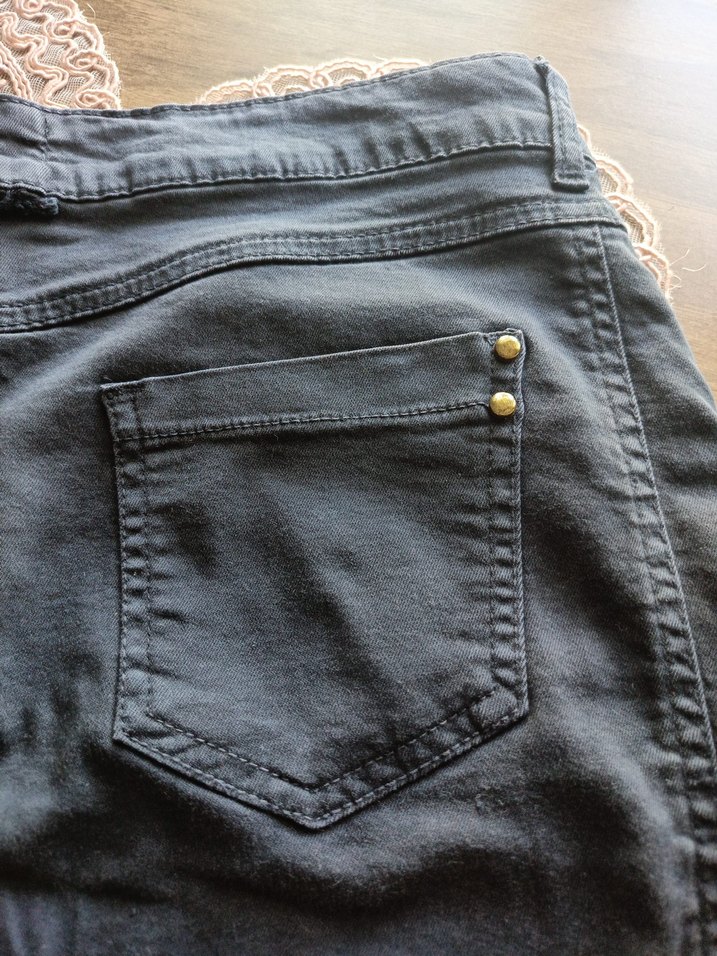 Düğmeli Lacivert  Mini Etek - Görsel 5