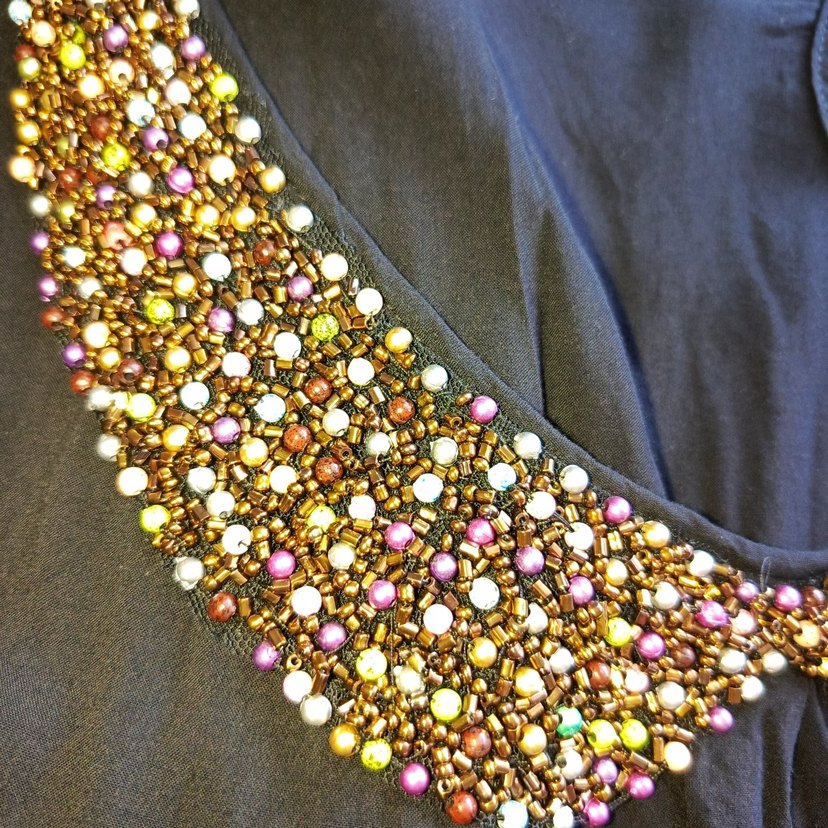 Boncuk İşlemeli Bluz - Görsel 3