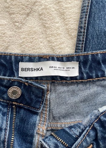 Kadın Mavi Rahat Kesim Midi Denim Pantolon - Görsel 2