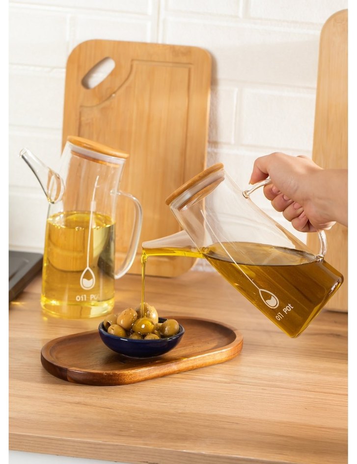 porsima kapaklı vakumlu 2li yağdanlık 700 ml - Görsel 2