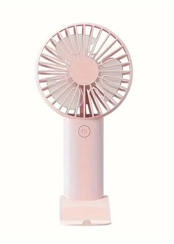 Pastel Pembe Taşınabilir El Vantilatörü - Görsel 2
