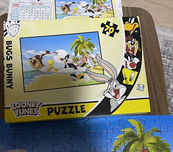 Looney tunes 70 parça puzzle