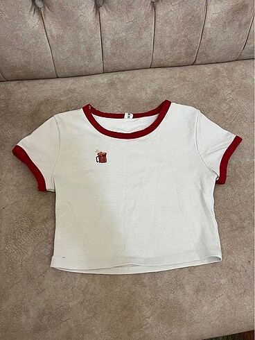 Yarım kollu crop