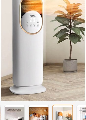 ROBO Uzaktan Kumandalı Sıcak Soğuk Hava Isıtıcı - Görsel 4
