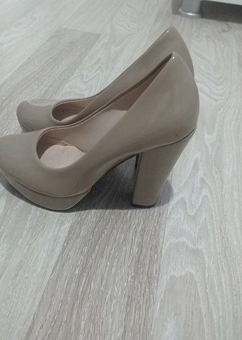 Diger Bej Rugan Stiletto Kadın Ayakkabı - Görsel 2