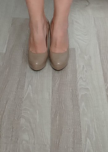 Diger Bej Rugan Stiletto Kadın Ayakkabı - Görsel 7