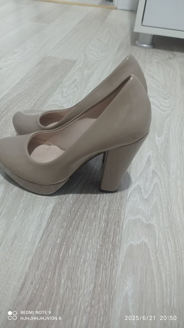 Diger Bej Rugan Stiletto Kadın Ayakkabı - Görsel 2