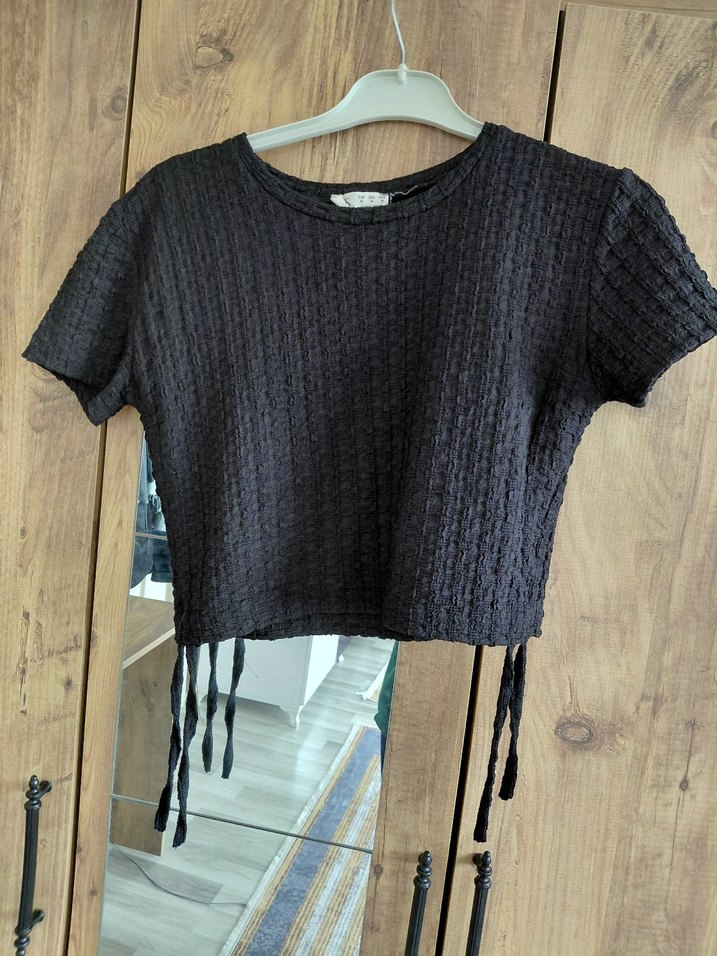 Kadın Siyah Triko Tulum - Rahat Kesim, Kısa Kollu - Görsel 3