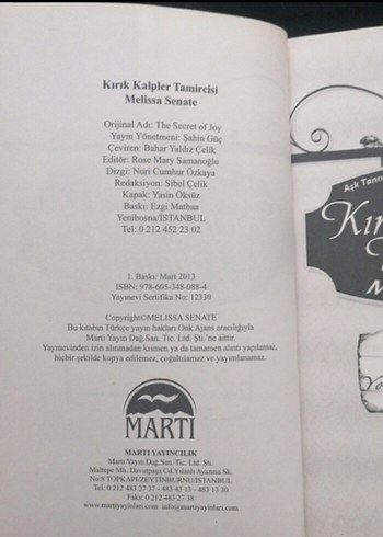 Kırık Kalpler Tamircisi - Melissa Senate - Görsel 3