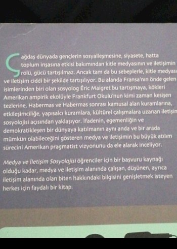 Medya ve İletişim Sosyolojisi - Éric Maigret - Görsel 2