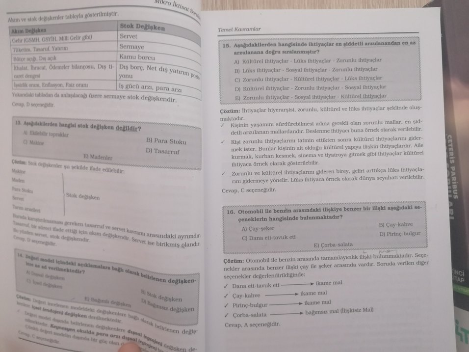 Makro İktisat Soru Kitabı - Ceteris Paribus 3 kitap - Görsel 5