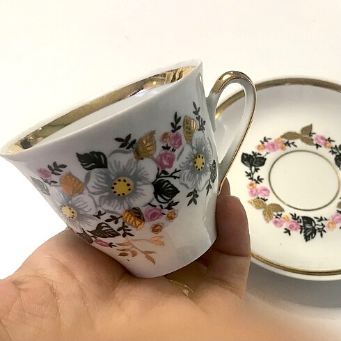 RPR marka Avrupa ürünü vintage kahve fincanı