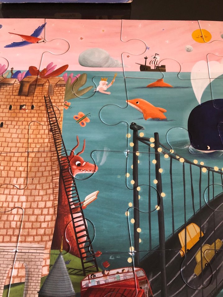 Moritoys 24 Parça Masal Temalı Çocuk Yapbozu - Görsel 4