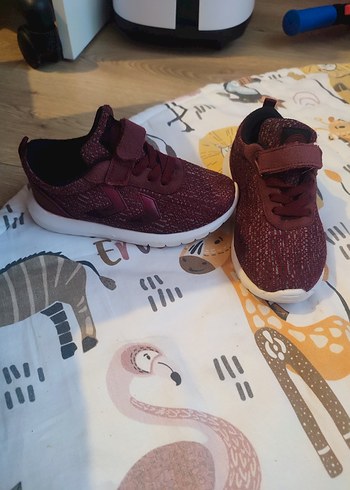Bordo Kız Çocuk Spor Ayakkabı Velcro