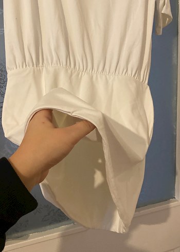 Beyaz Midi  Kadın Elbise - Görsel 2