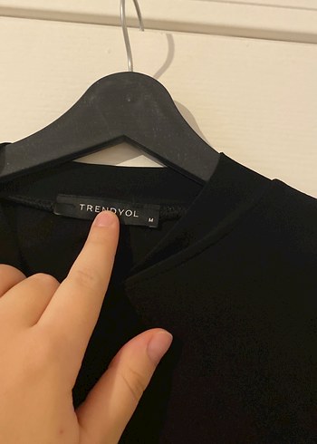 Siyah Kadın Uzun Kollu Crop - Görsel 2