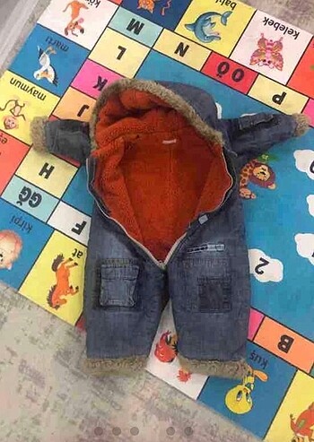1,5 Yaş Beden Orjinal mamas papas içi kürklü tulum 12-18 ay