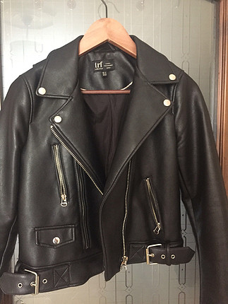 m Beden Suni deri biker ceket