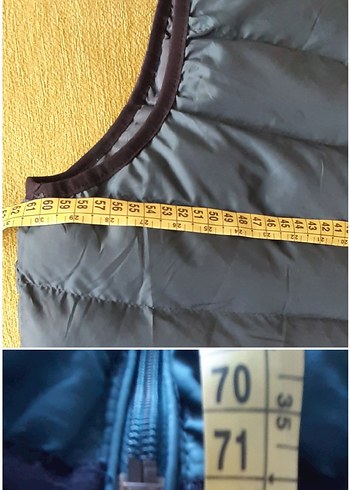 xxl Beden sisme Yelek (KAZ TUYU )PETROL MAVISI 2xl en 60cm