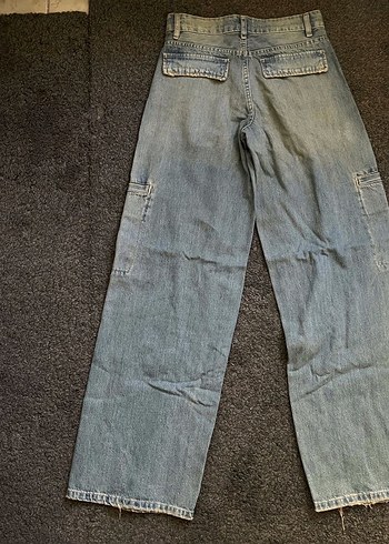xs Beden mavi Renk zara wide leg jean