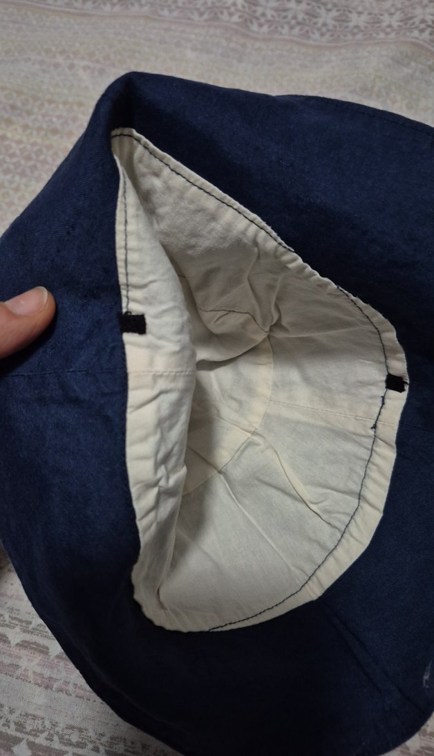 Lacivert Keten Bebek Şapka - Görsel 2