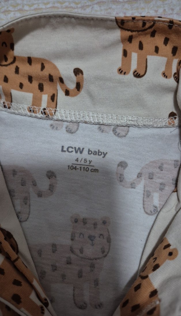 Bohem Leopar Desenli Uzun Kollu Erkek Çocuk Pijama 4 Yaş - Görsel 2