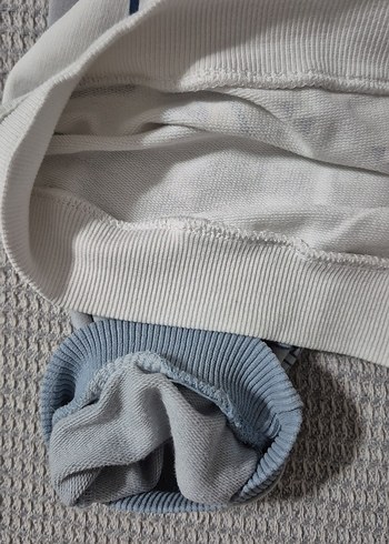 Beyaz Mavi Erkek Bebek Dinozor Desenli Takım 3 4 yaş - Görsel 4