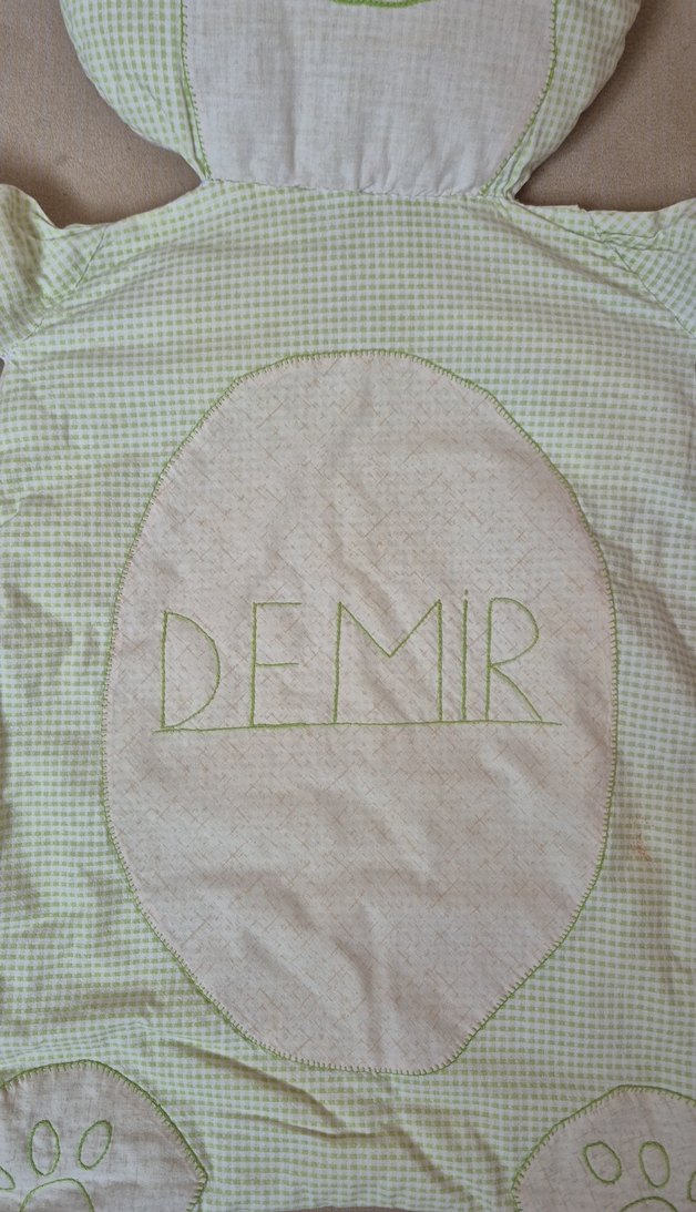 Nakışlı Yeşil Bebek Alt Açma Matı - Görsel 2