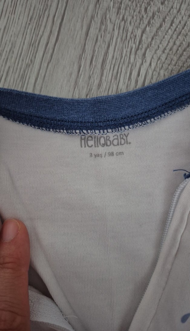 Uzun Kollu Fermuarlı Bebek Hastane Kıyafeti - Görsel 2