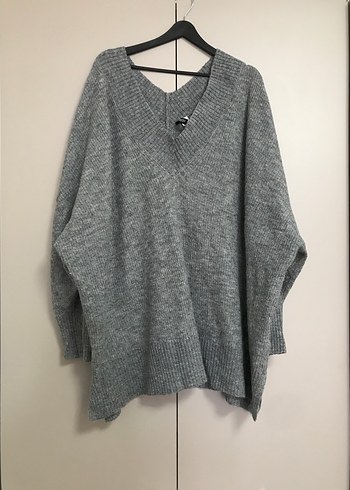 H&M Gri Kazak ve kamuflaj kazak