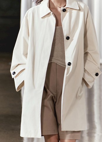 Zara oversize Trençkot - Görsel 2